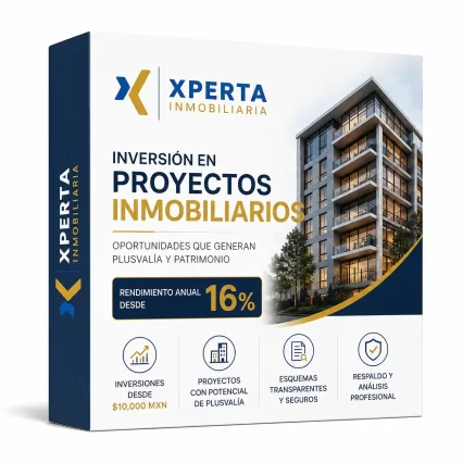 Inversión Xperta Inmobiliaria | Desde 16% Anual desde $10,000 MXN